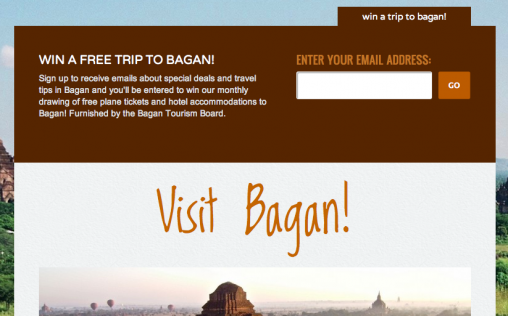 Visit Bagan Sign up