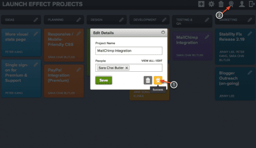 ProjectFlow - move to success ProjectFlow - move to success