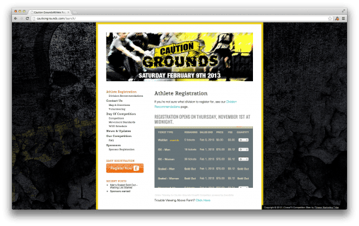 CrossFit Caution Grounds CrossFit Caution Grounds - Launch Effect Premium