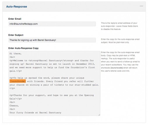 Autoresponder Feature Launch Effect Autoresponder Feature